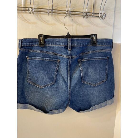 Old navy denim jeans shorts size 16 rolled - Picture 4 of 5